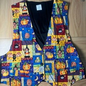 Colorful Halloween-Themed Women's Vest